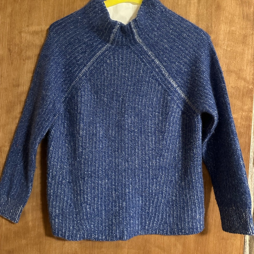 White + Warren Blue Sweater - Picture 2 of 5